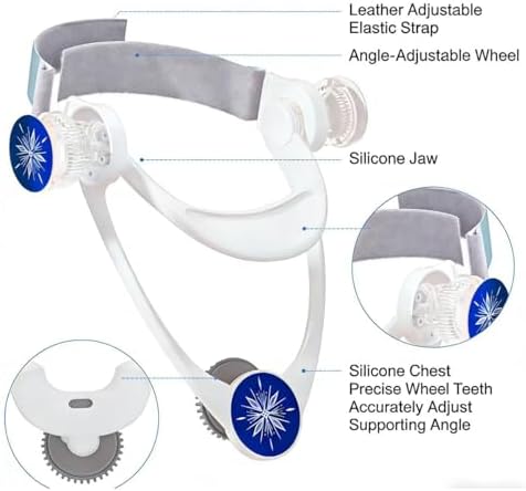 360° Adjustable Neck Brace, White