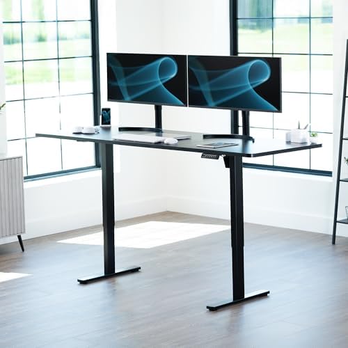 VIVO Black 83 x 30 in Standing Desk, DESK-KIT-1B8B