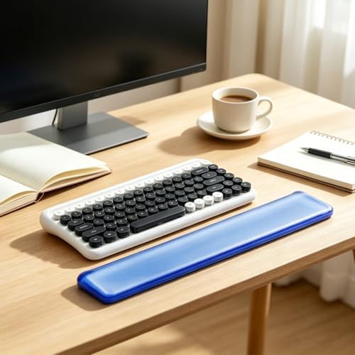 Keyboard Wrist Rest,Gel Wrist Rest for Keyboard-Blue Wrist Rest