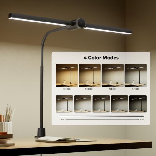 Honeywell HJ4 Desk Lamp with Clamp, Sunturalux™ Desk Lamps for Home Office