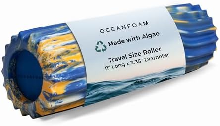 Oceanfoam Ripple Roller - Small Foam Roller (Royal, Gold & Natural Marbled)