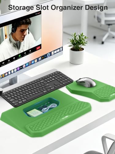 Ergonomic Wrist Rest with Keyboard Stand and Mouse Pad for Easy Typing