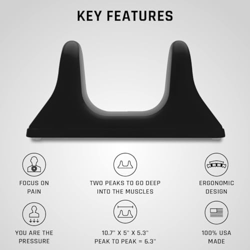 PSO-RITE Psoas Muscle Release Tool – Made in USA, Patented Deep Tissue Massage Device for Your Back, Hip Flexor & Trigger Point Relief, Night Black