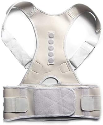 New Male Female Adjustable Magnetic Posture Corrector Corset Back Brace Belt Lumbar Support Straight de espalda(OneColor,Small-S)