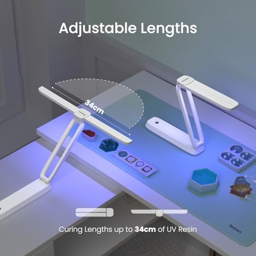 Resiners UV Resin Light, Rechargeable 3-in-1 Foldable UV Lamp, AirWave Pro