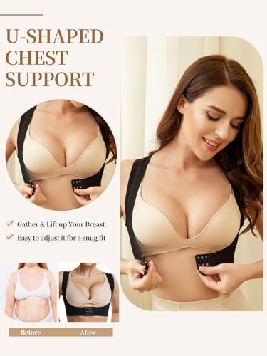 JOYSHAPER Chest Brace Up Women Posture Corrector Back Support X Strap Bras