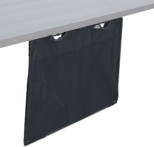 VIVO Black Under Desk 24 in Cable Management Sleeve, DESK-SKIRT-24