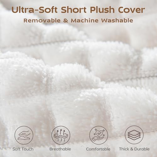 Vekkia 19'' Reading Pillow with Armrests and XL Pockets for Adults