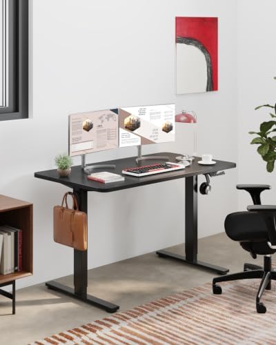 SANODESK 40''x24'' One-Piece Height Adjustable Electric Standing Desk