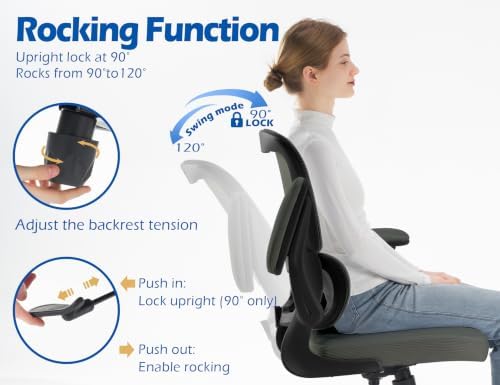TRALT Ergonomic Office Chair Desk Chair with Adjustable Lumbar Support