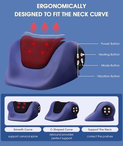 Neck Stretcher Cervical Traction Device 3 Adjustable Modes Neck Traction