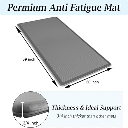 Artnice 3/4 Inch Thick Kitchen Mats for Floor, Kitchen Rugs for Standing