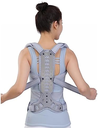 SFKLYU Adjustable Scoliosis Orthosis Spinal Correction Brace Spinal Orthosis Fixation Brace Back Correction Bracket for Aldult Men and Women,S