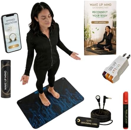 Grounding Mat for Bed & Feet, Conductive Earthing Pad for Home