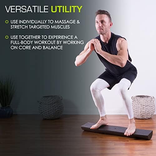 ProsourceFit High Density Foam Rollers - inches long. Firm Full Body Athletic Massager for Back Stretching, Yoga, Pilates, Post Workout Trigger Point Release