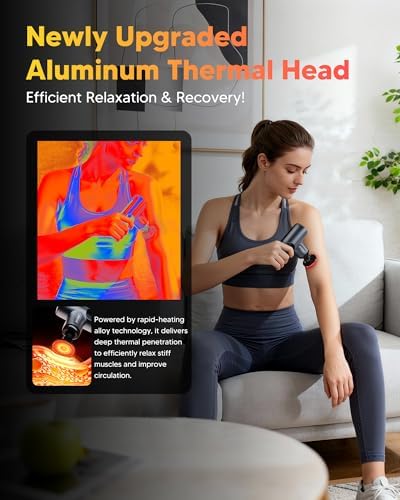 arboleaf Mini Massage Gun with Heat, Percussion for Pain Relief, Portable