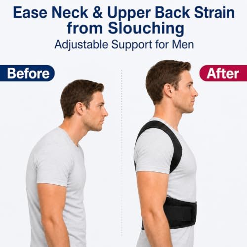 Back Posture Corrector Brace for Men, Full Back-Anchored Posture Brace