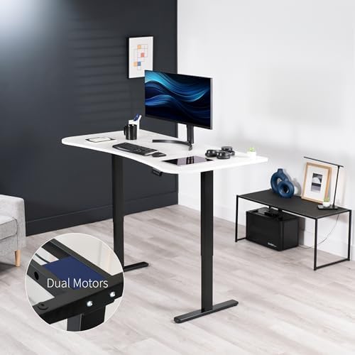 VIVO White 60 x 24 in Standing Desk, DESK-KIT-E2B1W