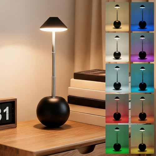 Rechargeable LED Table Lamp, Tumbler Cordless Lamp
