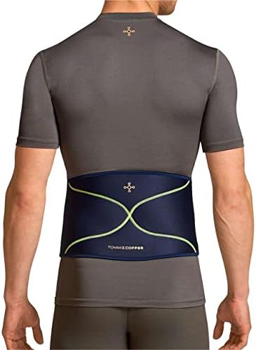 Tommie Copper Back Brace and Posture Corrector for Men l Sweat Wicking Breathable Back and Muscle Compression Support for Men