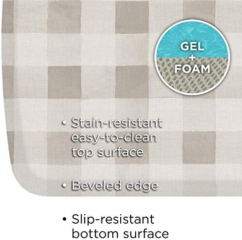 GelPro Elite Premium Gel + Foam 3/4" Thick Anti-Fatigue Floor Mat, 20" x 36", Farmhouse Tan