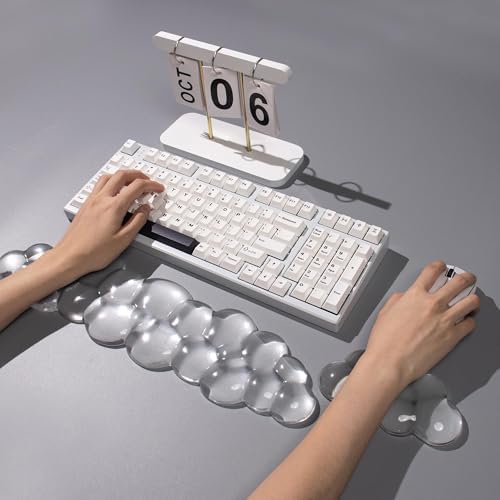 Gel Keyboard and Mouse Wrist Rest, Cloud Wrist Pad for Computer Keyboard