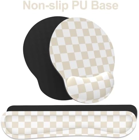 Ergonomic Mouse Pad with Wrist Rest and Keyboard Wrist Rest, Mousepad