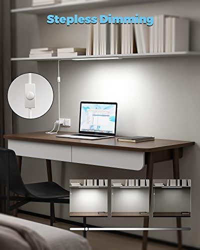 ASOKO 16Inch Under Cabinet LED Workbench Light Plug in Dimmable 6000K