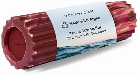 Oceanfoam Ripple Small Foam Roller (Maroon, Blush & Hot Pink Marbled)