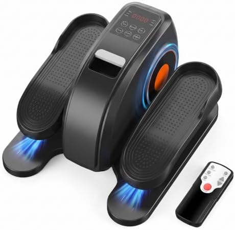 OLIXIS Compact Pedal Exerciser – Quiet Under-Desk Elliptical Machine with Adjustable Speed and LED Display, Ideal for Home or Office Fitness