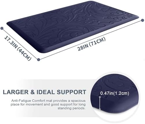 Kitchen Mat Cushioned Anti-Fatigue Comfort Standing Mat Rug for Home,Office