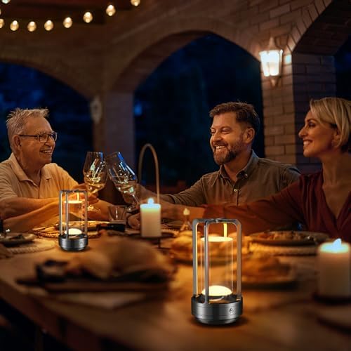 Rechargeable Table Lamp for Outdoor Indoor Portable Lamp with 3 Colors