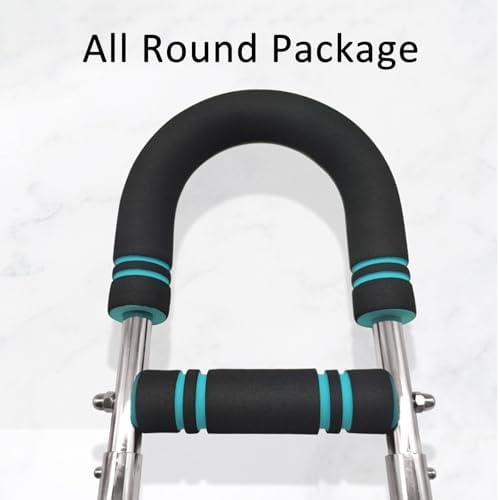 TOPROAD Portable Arm Trainer - 3-Level Adjustable Forearm Exerciser for Office Workout, Compact Upper Body Machines Equipment with Non-Slip Grips