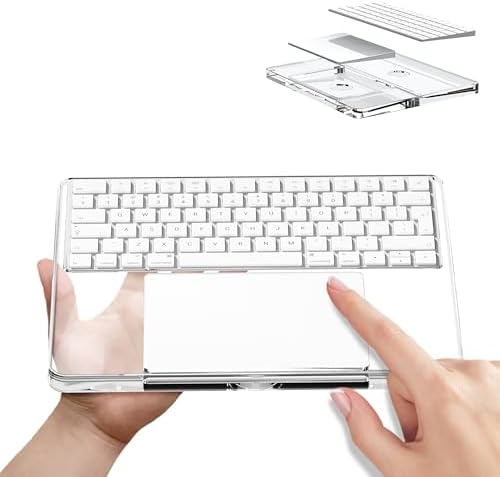 Acrylic Keyboard Stand and Trackpad Holder for Apple Magic Keyboard 2th/3th
