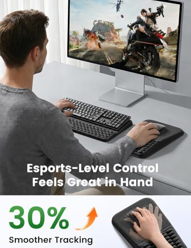Vaydeer Keyboard Stand and Mouse Pad Set, Soft Memory Foam Wrist Rest