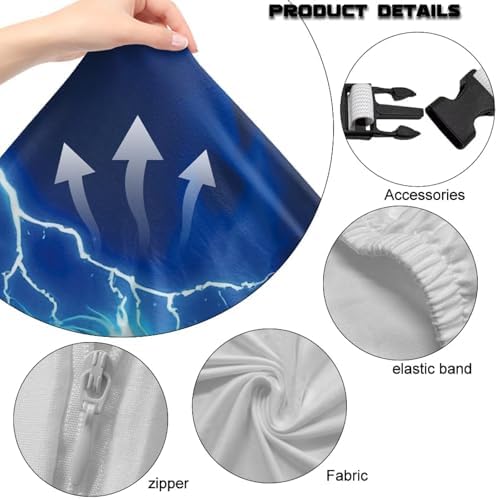 Gaming Chair Covers Slipcovers, Stretch Removable Washable Computer Reclining Gaming Chair Protector Slipcovers with Armrest Cover Wolf Galaxy