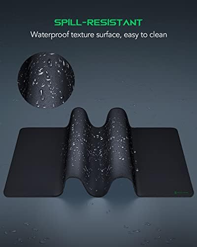 Black Shark Gaming Mouse Pad Desk Mat 47.2” x 23.6”, Oversized Large Mouse Pad, Non-Slip Mousepad, Super-Thick with Special-Textured Surface, Anti-Fray Stitched Edges, Desk Pad Manta P4