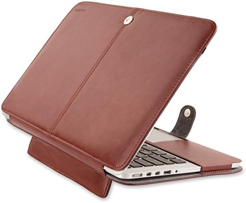 MOSISO PU Leather Portfolio Protective Stand Cover Sleeve, Brown