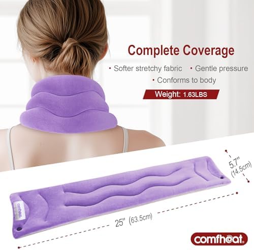 Neck Heating Pad Microwavable for Pain Relief, FSA Eligible HSA