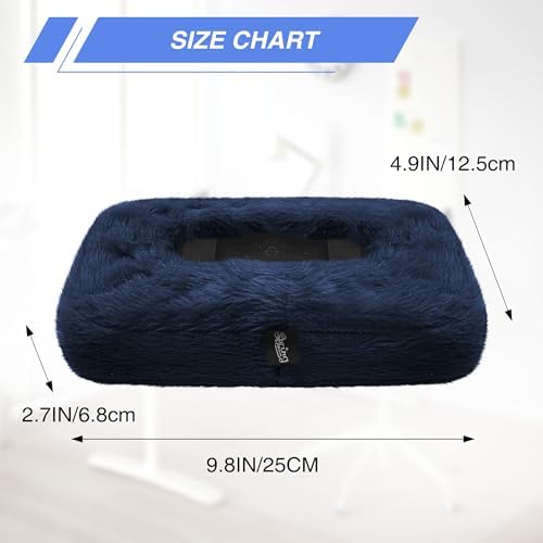 SPRING SEAON Desk & Office Chair Arm Pads Covers Fuzzy Memory Foam Pads