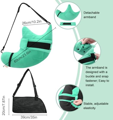 Shoulder Surgery Pillow for Rotator Cuff Pain Impingement Replacement Recovery Aids Side Sleepers Body Post Arm Injury Support Relief Supplies Broken Collarbone Must Haves with Forearm Sling