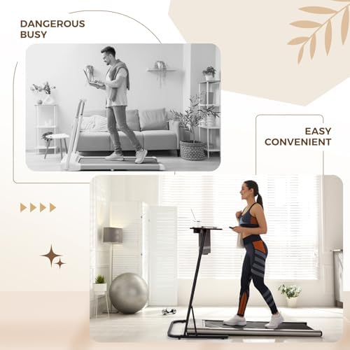 Weysat Walking Pad Desk, Adjustable Height Treadmill Desk, 31.5"-47.2"