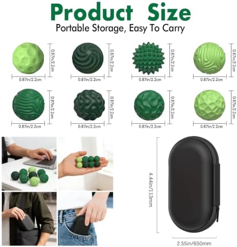 Magnetic Sensory Fidget Balls (8PCS), Weighted Magnet Balls Fidget Toys