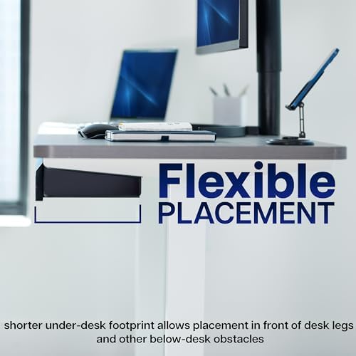 VIVO Black 32 x 9 inch Under Desk Slide Out Drawer Set, DESK-AC03A-2B
