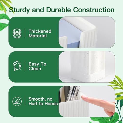 Aesthetic Desk Organizer Set,3-Piece Sturdy Plastic Office Accessories