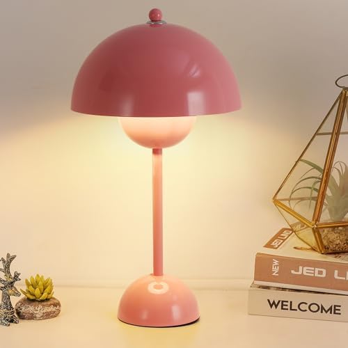 Creative Mid-Century Modern Bud Table Lamp for Home&Office, Light Pink