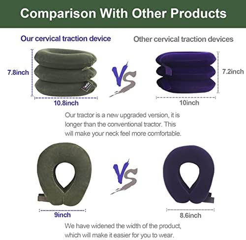 Cervical Neck Traction Device, Inflatable Neck Extended Traction Stand