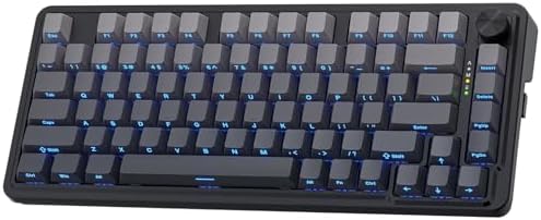 Redragon K673 PRO Wireless 81-Key RGB Gasket Gaming Keyboard, Scroll Knob
