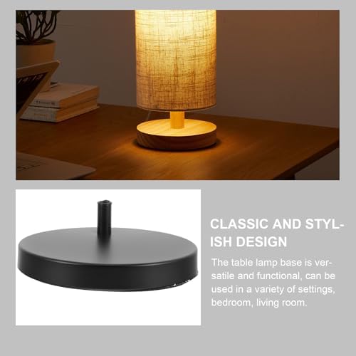Baluue Swing Arm Desk Lamp Base Only Round 7.5 Inch Iron Stand