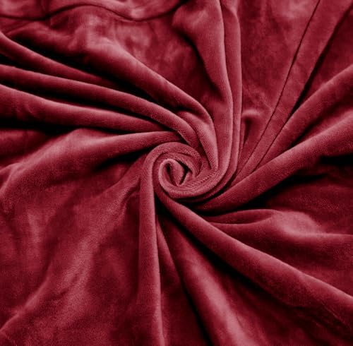 Gaming Chair Cover Set with Armrest Covers, Velvet Stretch Slipcover 1-Piece Form Fit Cover & Chair Armres Covers Included（no Chair） (Claret)